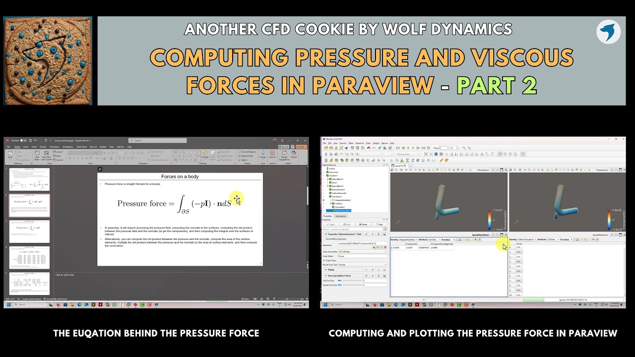 🍪 CFD cookie - Computing pressure and viscous forces in paraview | Part 2