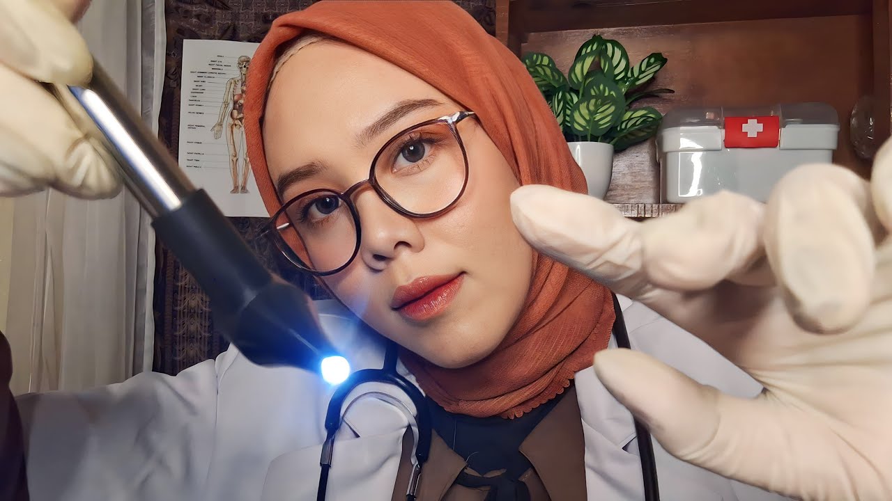 ASMR Medical Check-Up on a Rainy Day | Medical RP, Ear Cleaning, Eye Exam, Personal Attention