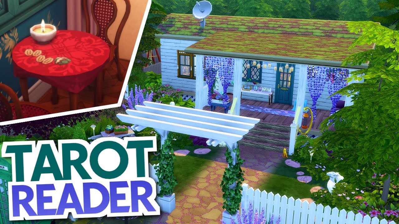 tarot reader trailer home - the sims 4 - speed build - no cc