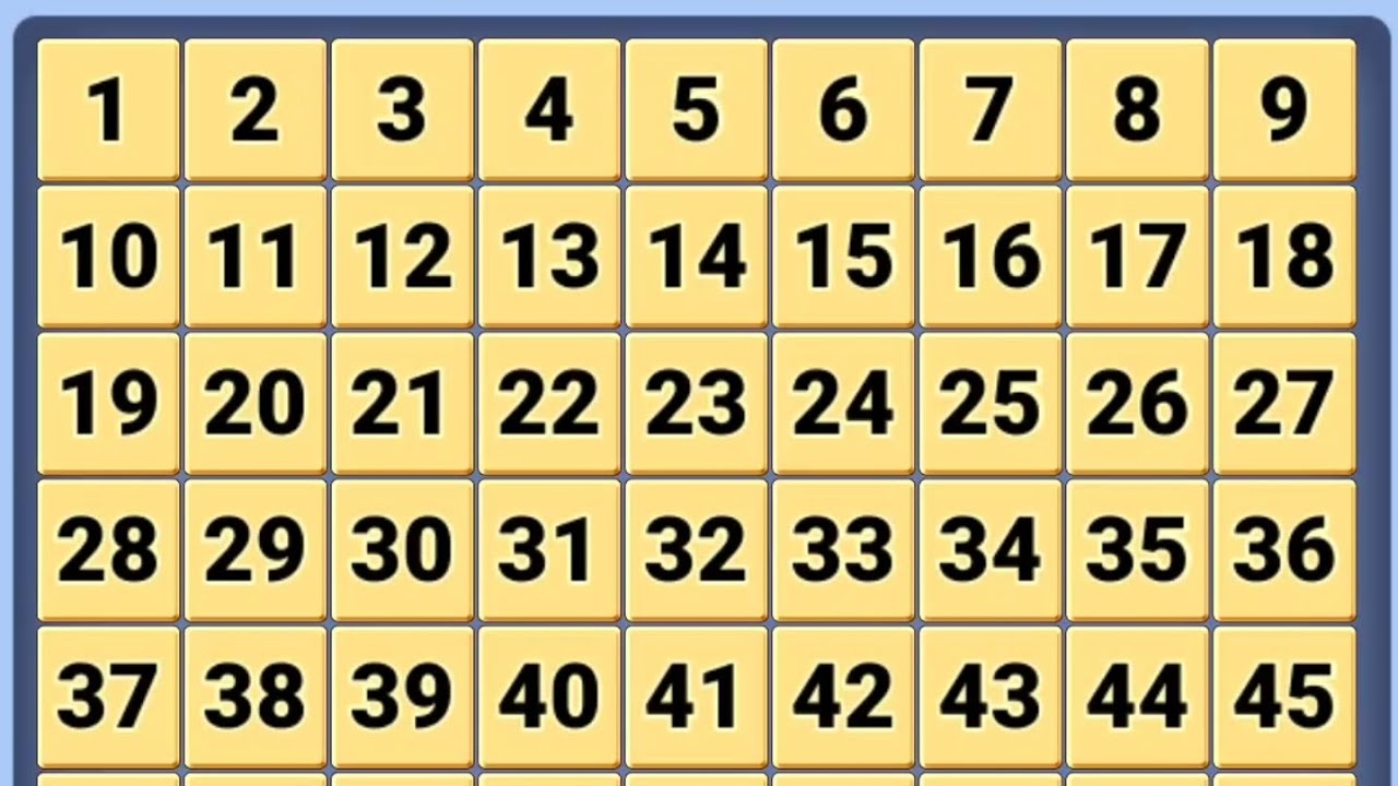 9x9 number puzzle