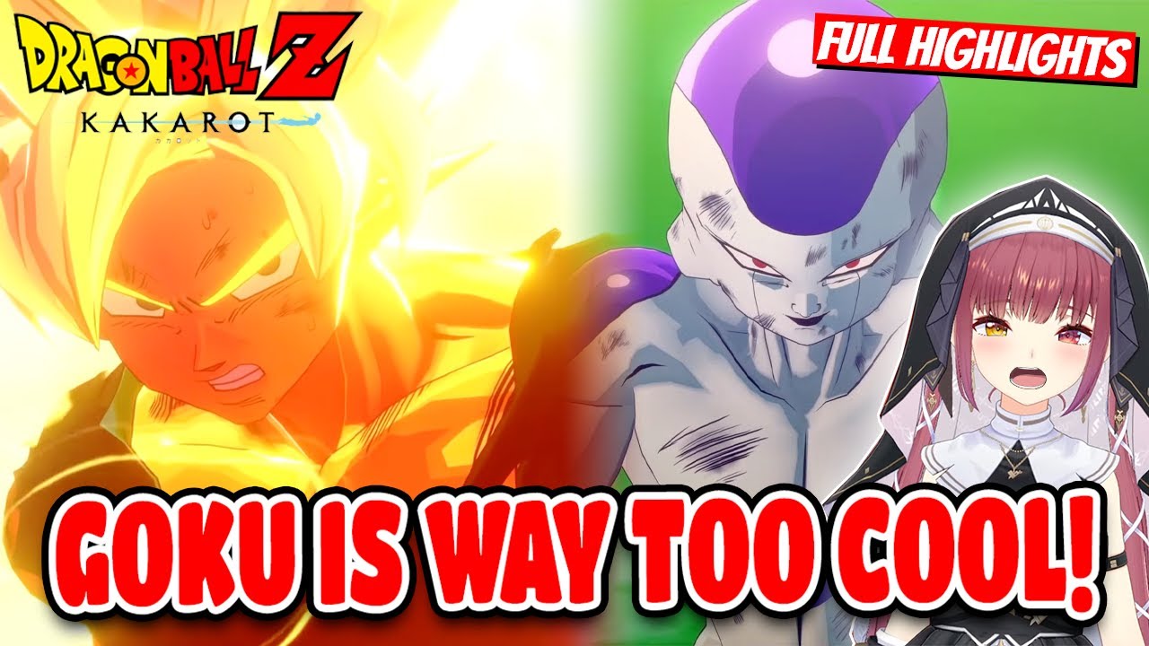 Marine Hilarious Reaction To Goku Super Saiyan Vs Frieza In Dragon Ball Z Kakarot Hololive【ENG SUB】