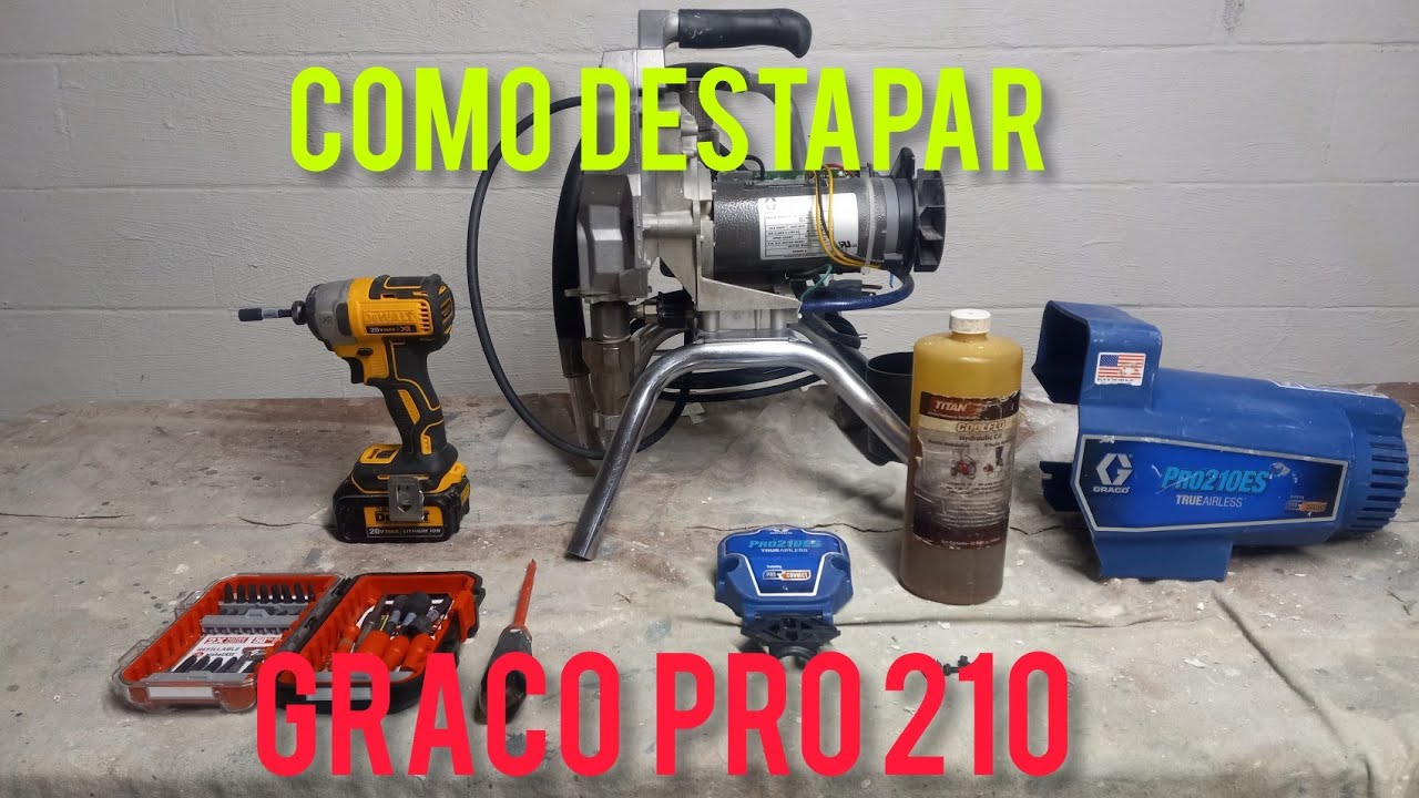 Como destapar GRACO PRO 210ES y cuantos tornillos Trae ( video para un subscritor )