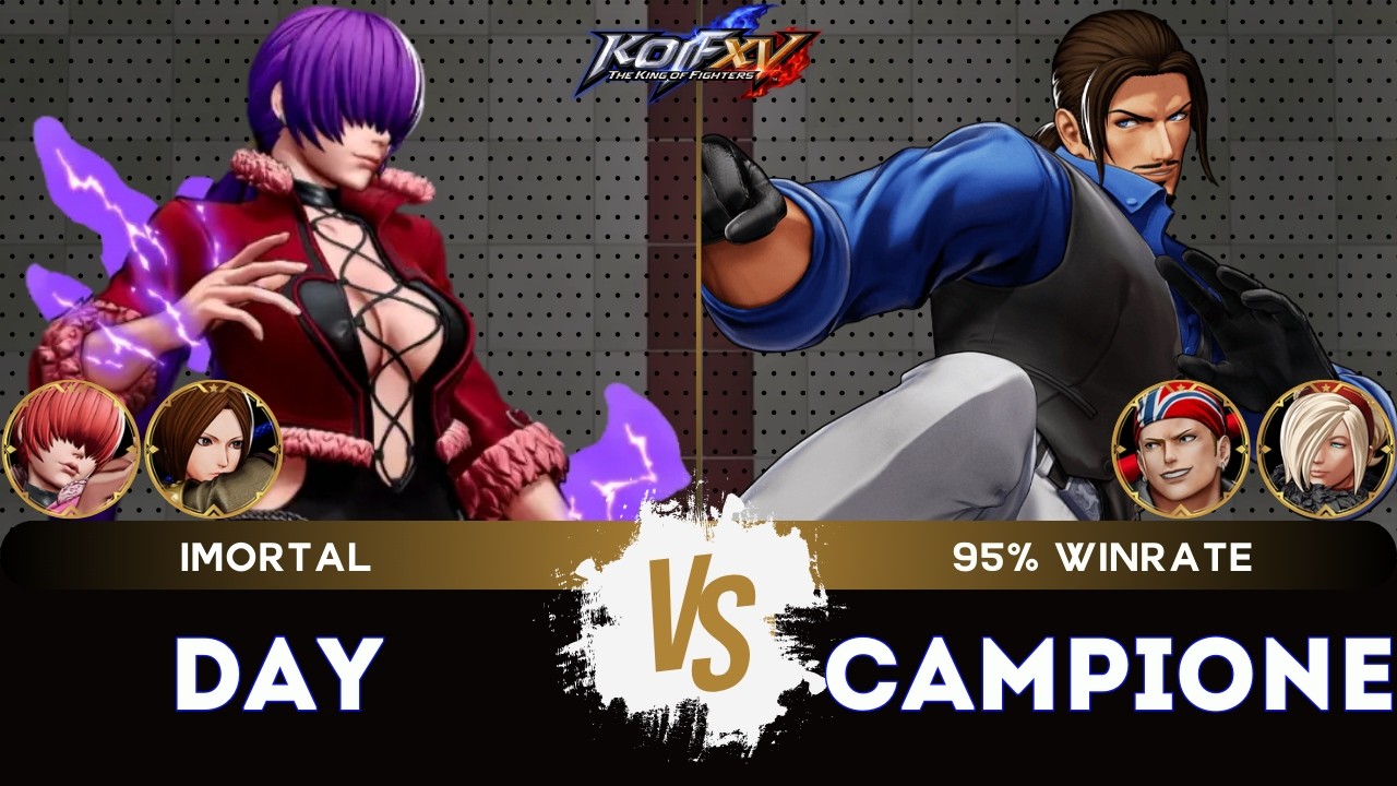 KOF XV ▰ DAY (O.Shermie/Whip/Shermie) 🆚 CAMPIONE!!! (Robert/Billy/Ash) 🎞️Replay Match - 2/26