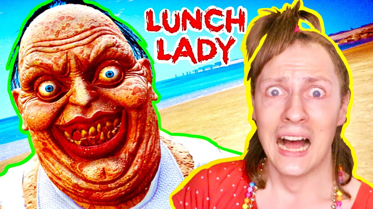 Je suis POURSUIVIE par une dame géante et effrayante dans un lycée hanté ! Lunch Lady Nadège Candle