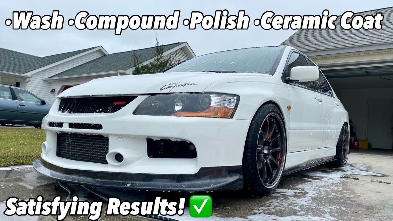 How I Keep My Evo 9 Clean | Car Wash & Paint Detail