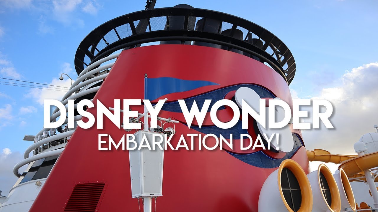 Disney Wonder | Embarkation Day & Sail Away Party!