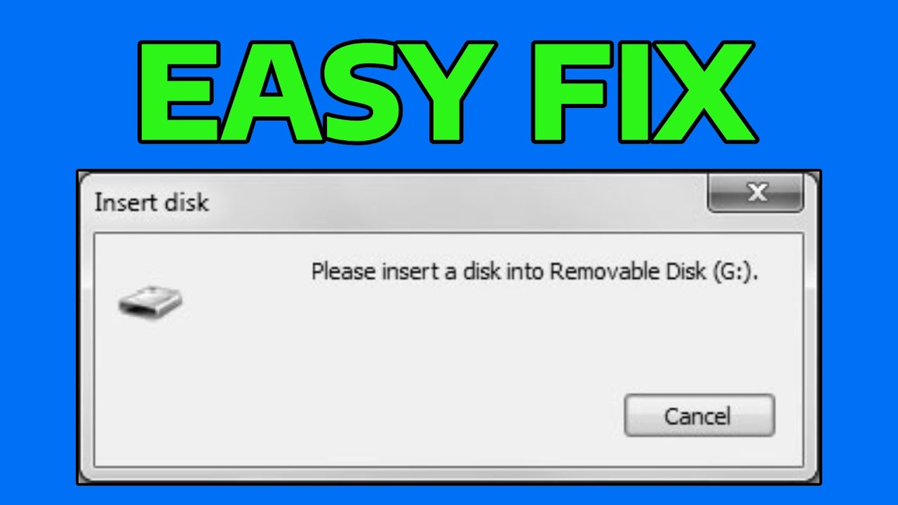 How To Fix Please Insert A Disk Into USB Drive Error (Windows Was Unable To Complete The Format)