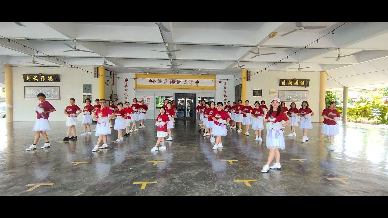 JC 土风舞班/全体师生示范（大家恭喜）舞蹈老师：Jennifer Chung