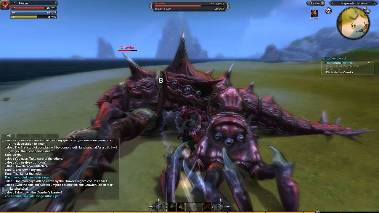 RaiderZ - Crawler Boss - Latest MMO Boss Fight!!