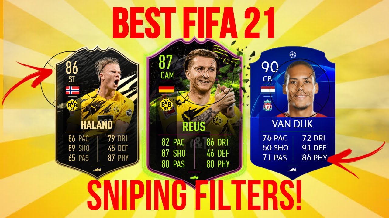 BEST FIFA 21 SNIPING FILTERS *RIGHT NOW*! (FIFA 21 SNIPING FILTERS AND TRADING METHODS)