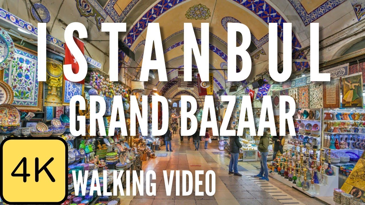 Beyazit Grand Bazaar 4k Walking Tour, Walk in Istanbul, Turkey, Historical Bazaar