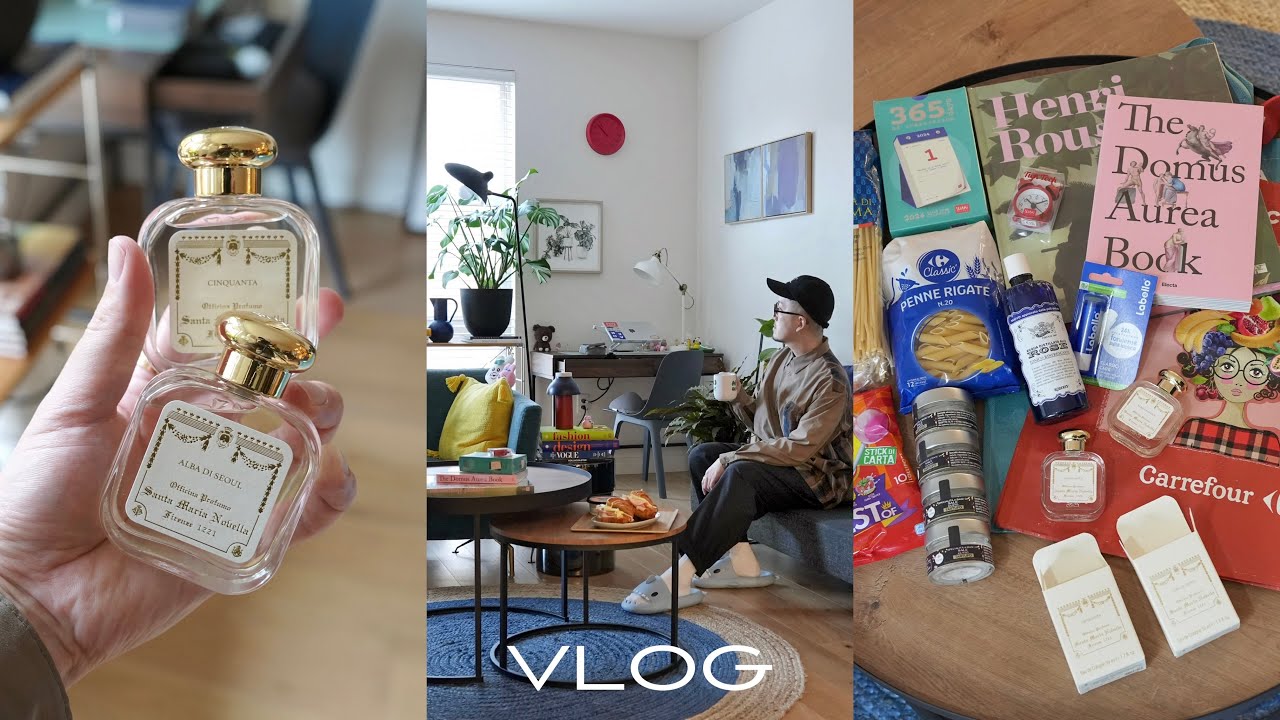 【Vlog】アメリカ駐在主夫の日常3日間 | イタリア旅行の購入品紹介 | 最近思うこと、今年の目標 | 30代男 | サンタ・マリア・ノヴェッラの香水