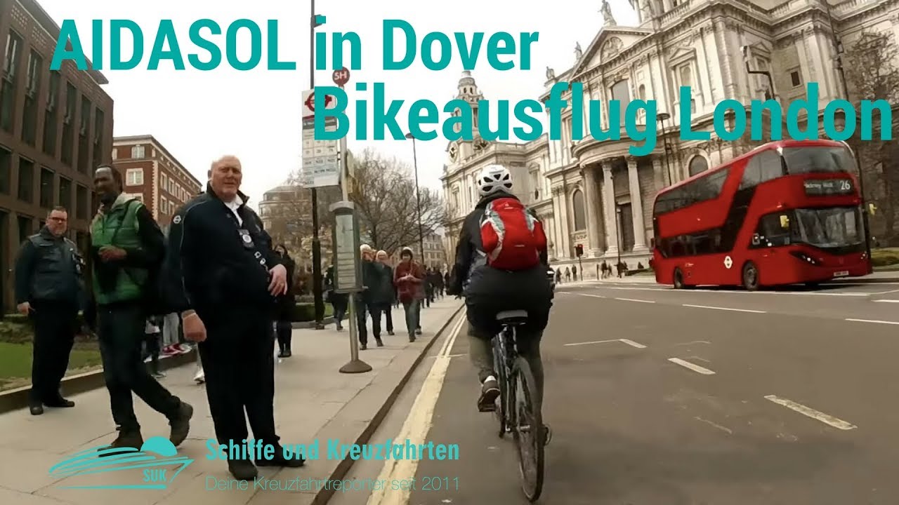 AIDA  Fahrradausflug nach London: Bikeausflug mit AIDA von Dover nach London