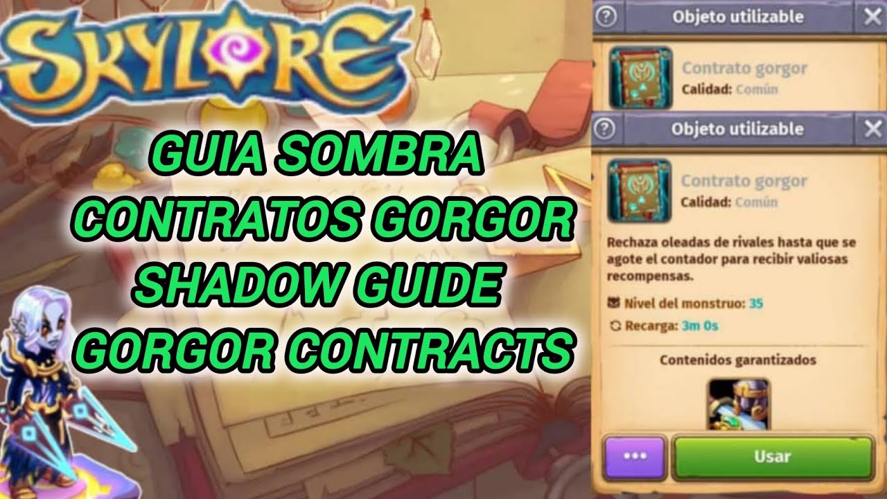Skylore - Guia sombra contratos gorgor -shadow guide gorgor contracts