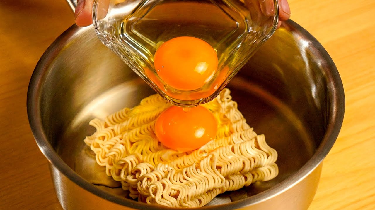 Nudeln nicht einfach nur kochen! Probiere stattdessen diese 2 genialen Ei-Methoden (ASMR)