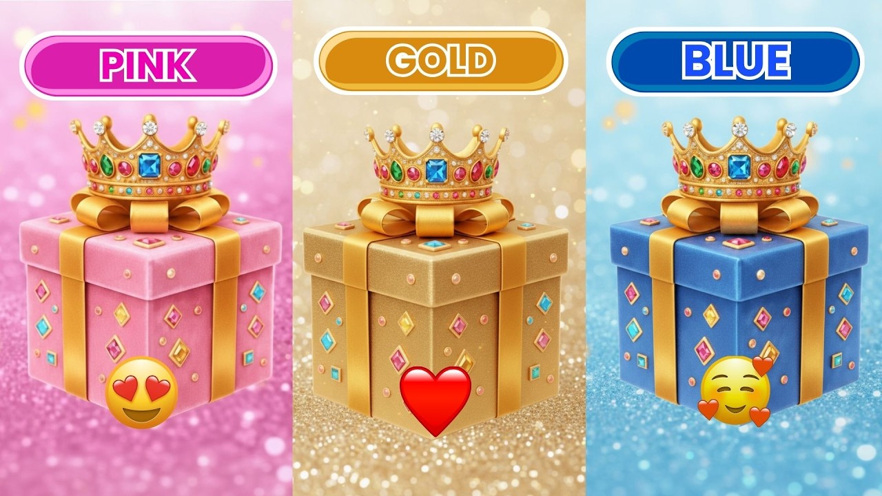 Choose your Gift Box 🎁 | pink Gold & Blue Luxury Surprise Edition