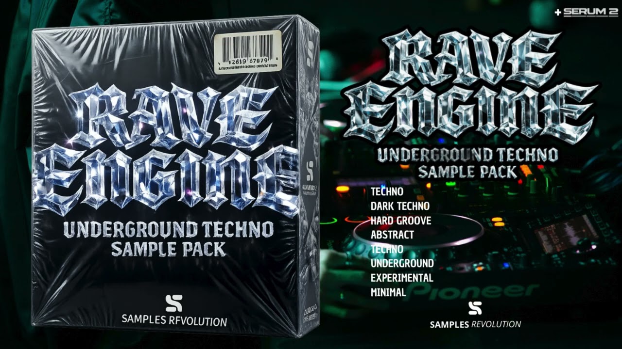 Rave Engine | Underground Techno Sample Pack | 555 Files + SERUM 2 Presets | 1,32 GB