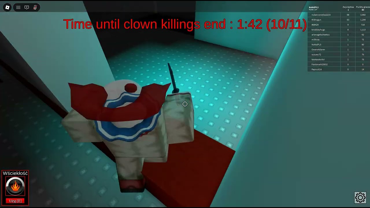 playing as a killer clown