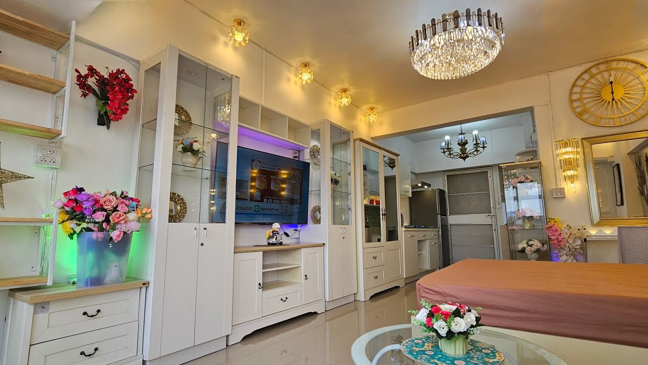 รีวิวคอนโดในพัทยาให้เช่า Condo for rent in Pattaya,THAILAND@9,000.-/Month ขนาด32ตรม.