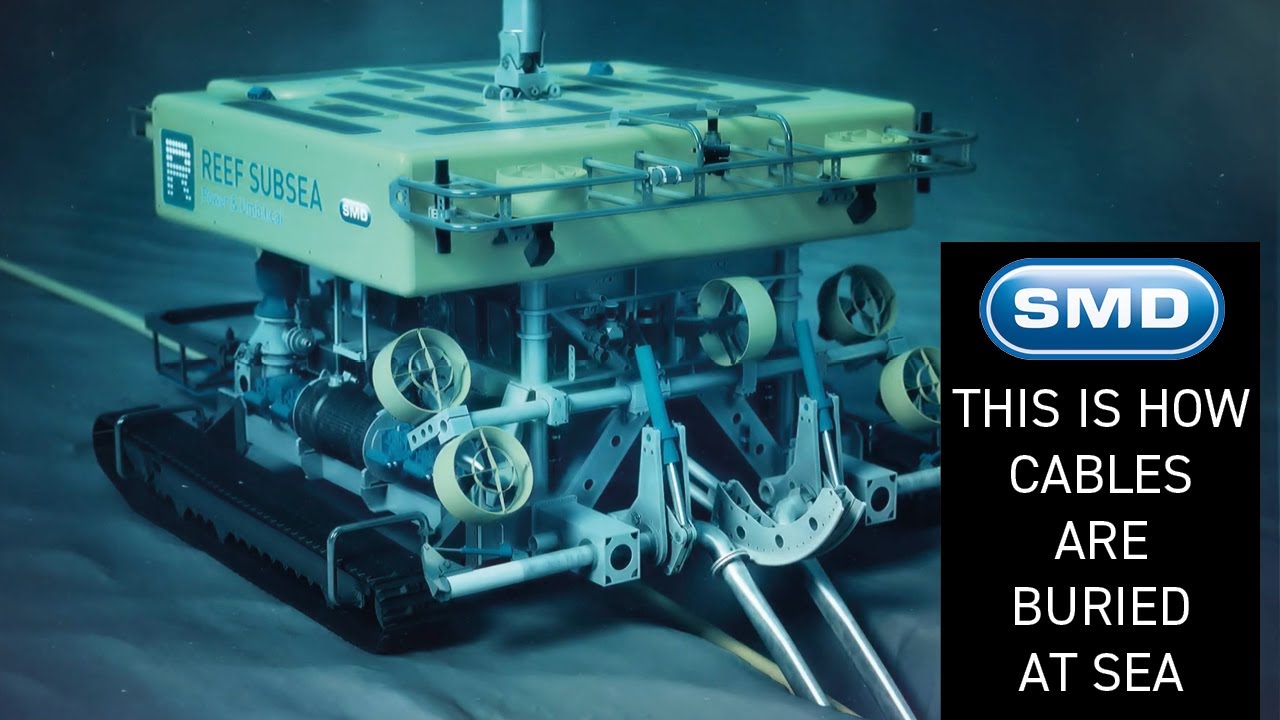 This is How Cables are Buried at Sea Using SMD's 1000hp Trencher!