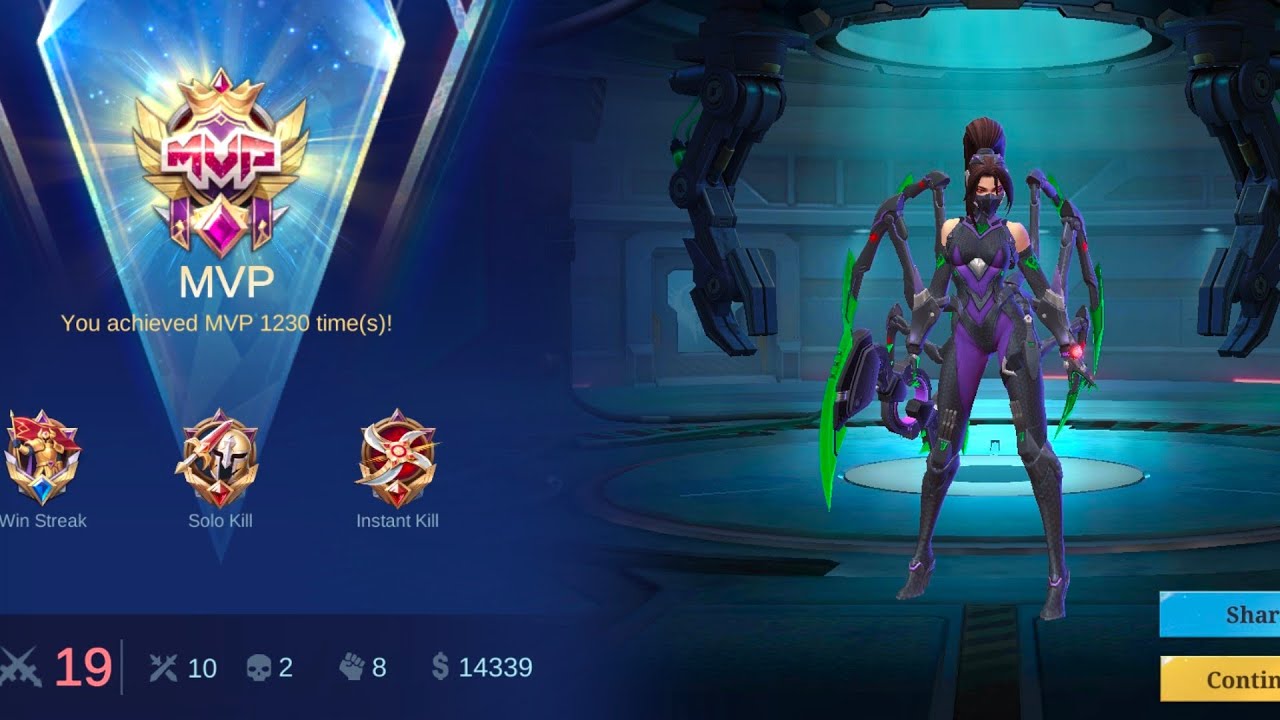 Moba Legends Hanabi best build and game play 