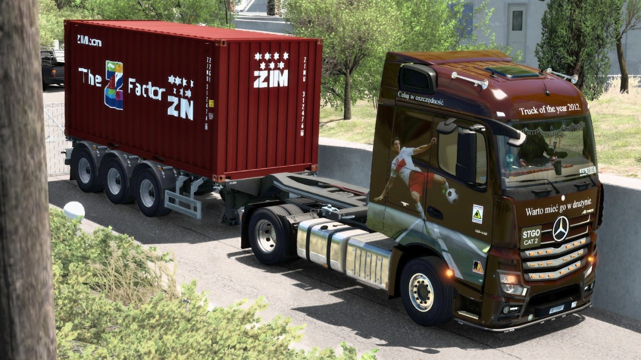 Mercedes Actros on the Scenic Highways of Northwest Coast of Greece! #ets2 1.58 POV Drive 4K