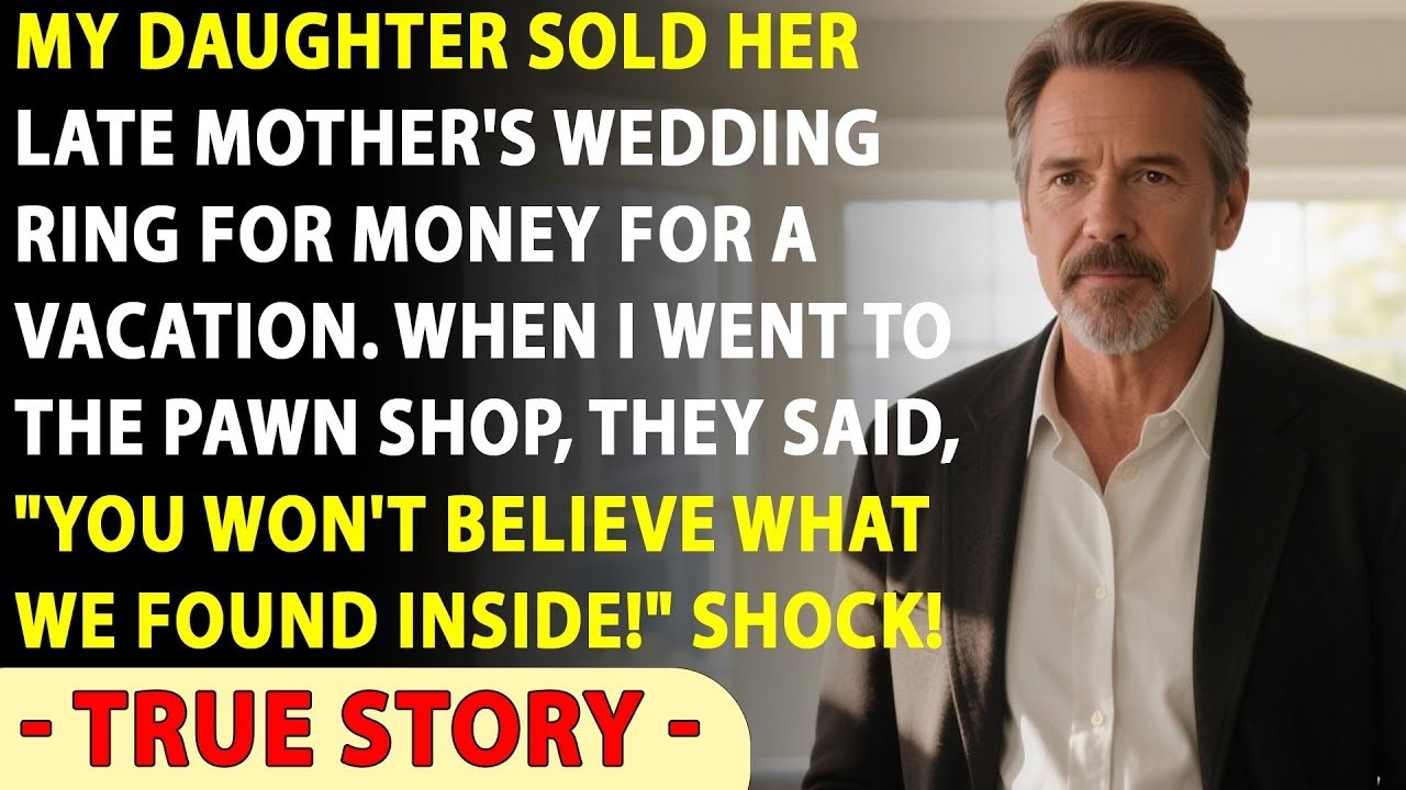 My Daughter Sold My Late Wife's Ring For Vacation Money, But Inside Was A $500K Secret