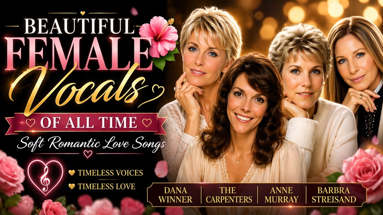 Beautiful Female Vocals of All Time 🌺 Soft Romantic Love Songs | The Carpenters, Anne Murray & More