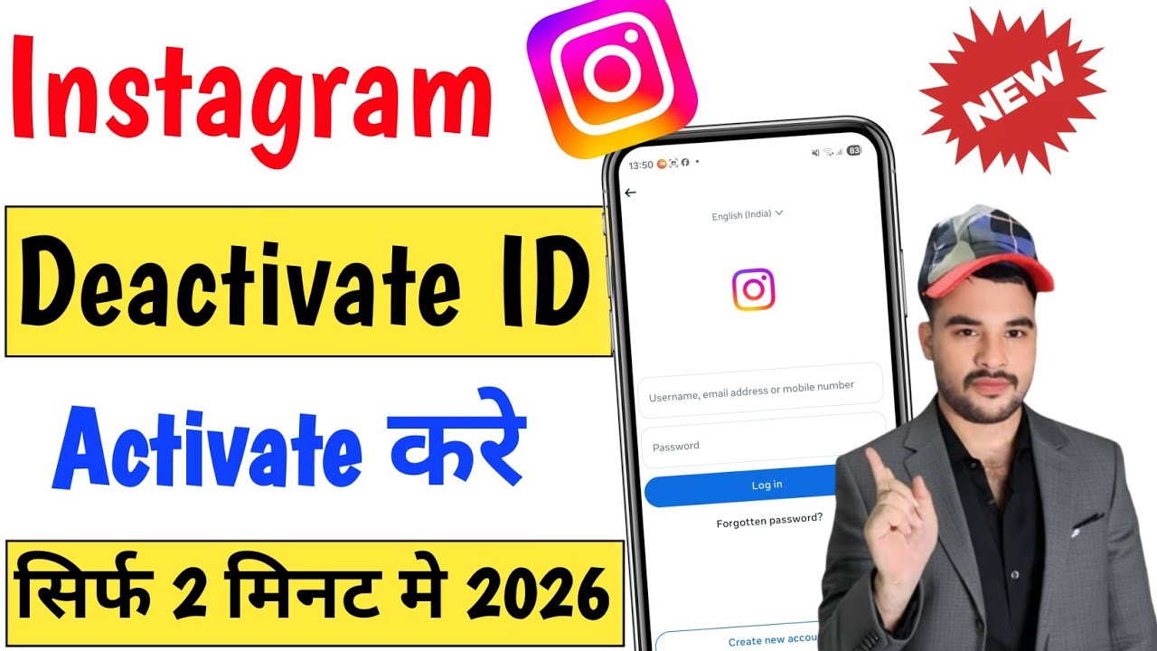 Deactivate instagram id activate kaise kare | how to activate instagram deactivate account 2026