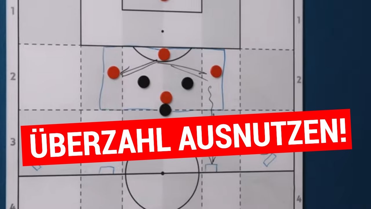 Torchancen! ⚽️ Ausnutzen der &Uuml;berzahlsituation gegen 4-4-2 in der ersten Ebene