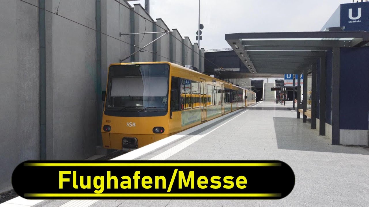 Stadtbahn Station Flughafen/Messe - Stuttgart 🇩🇪 - Walkthrough 🚶
