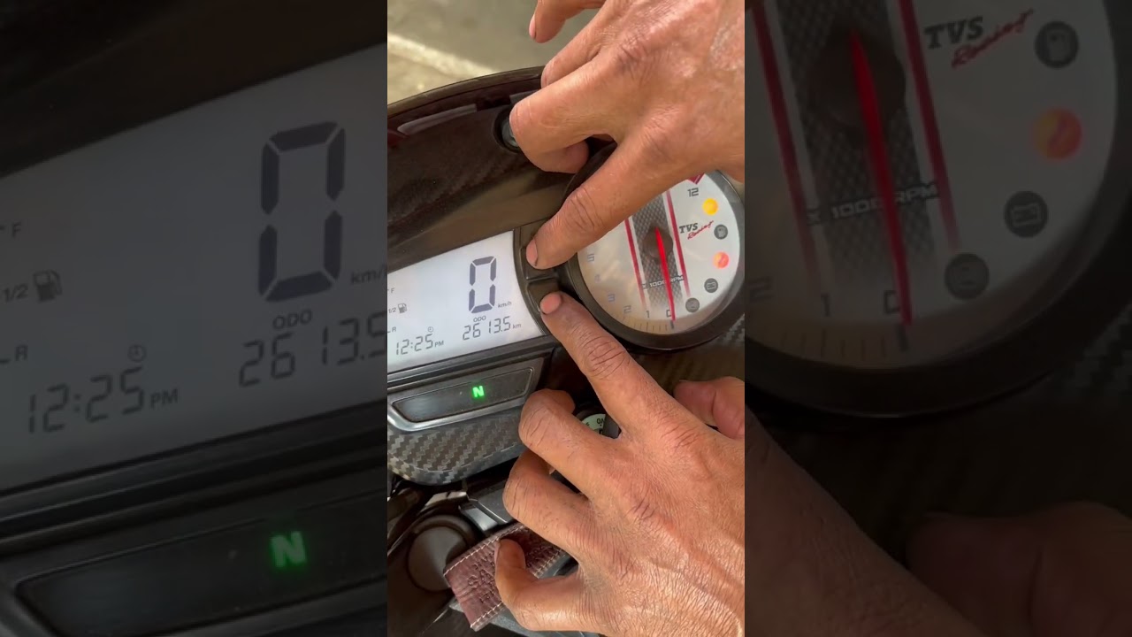 tvs Apache bs6 bike sarvice light off
