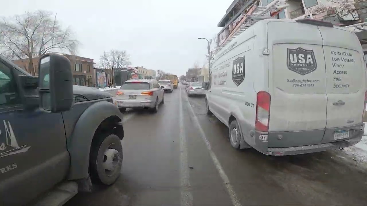 crossing center line x3 + unsignaled pass by minneapolis city vehicle