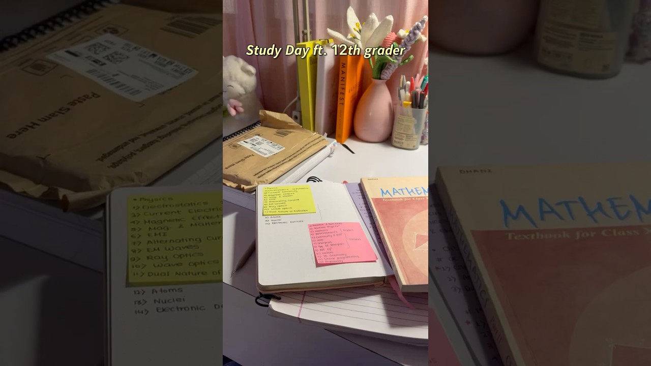 Study Day in my life📚⭐️ft. 12th grader #class12 #studyvlog #cbse #adayinmylife #shorts