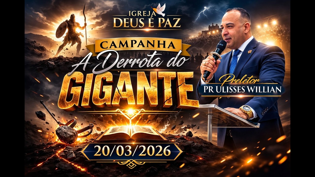 CAMPANHA A DERROTA DO GIGANTE | PR. ULISSES WILLIAN | CATEDRAL VALINHOS | 20/03/2026