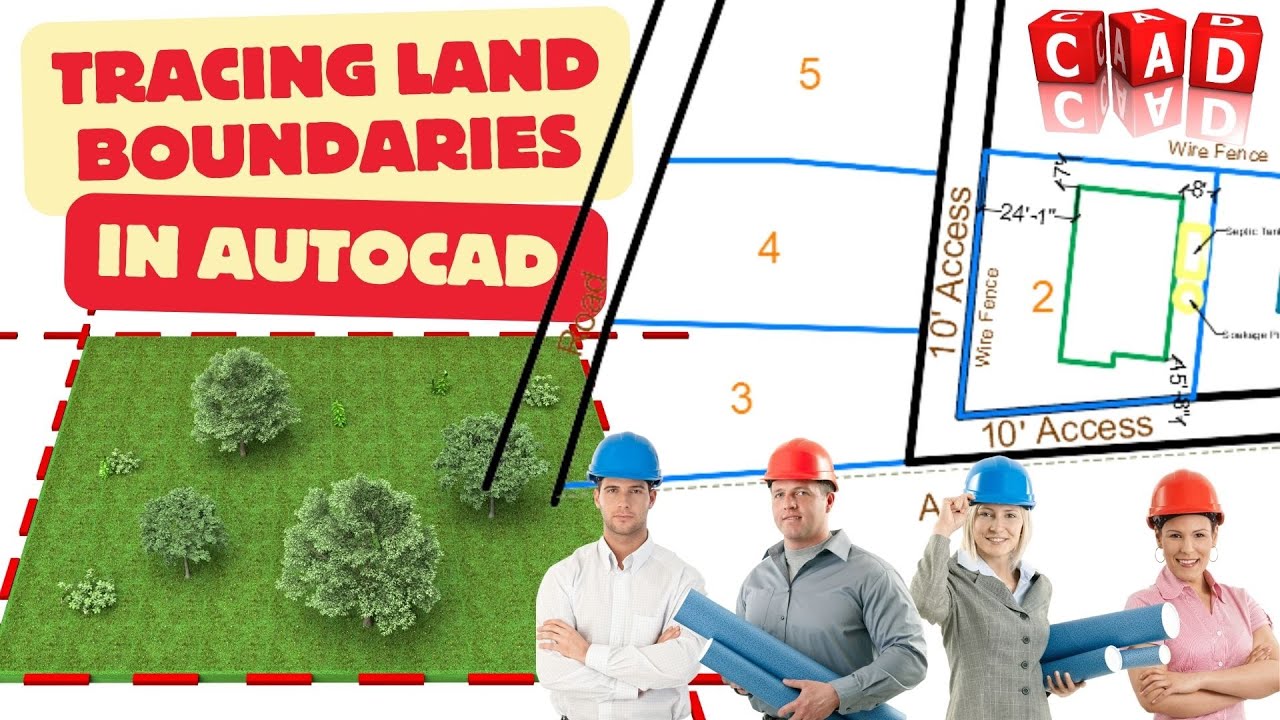 Tracing Land Boundaries in AutoCAD | Professional Architectural Drafting Tutorial
