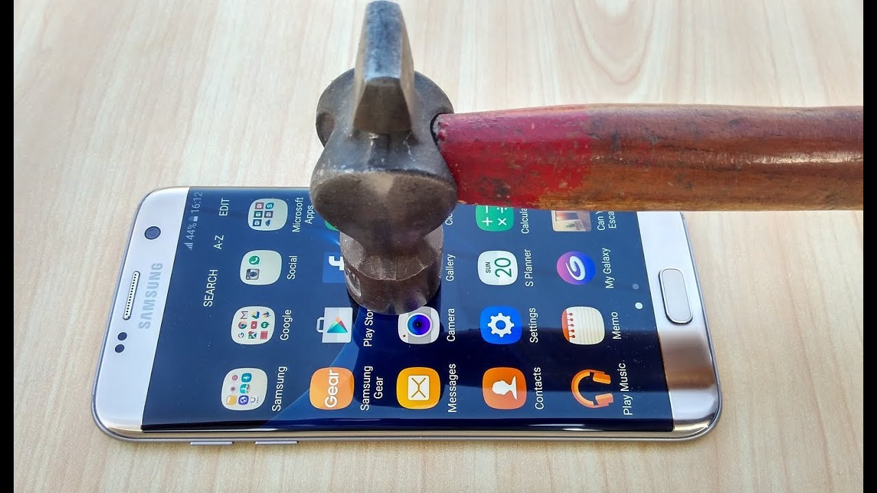 Samsung Galaxy S7 Edge Screen Scratch Test Gorilla Glass 4