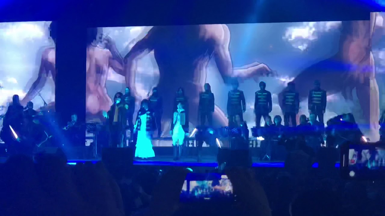 Shinzo wo Sasageyo by Linked Horizon Live crowd POV in Riyadh, Saudi Arabia
