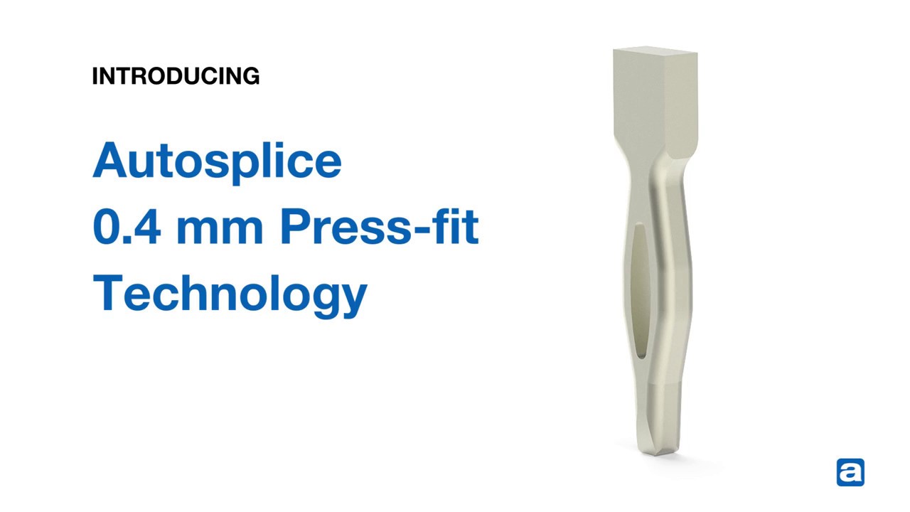 0.4mm press-fit pin by Autosplice