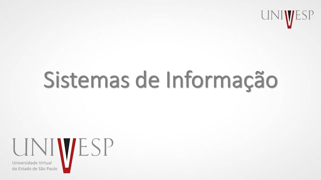 Sistemas de Informação - Aula 1 - Definição de sistemas de informação