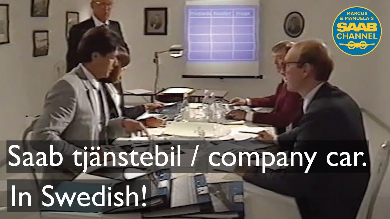 Saab Tjänstebil / company car ad in Swedish
