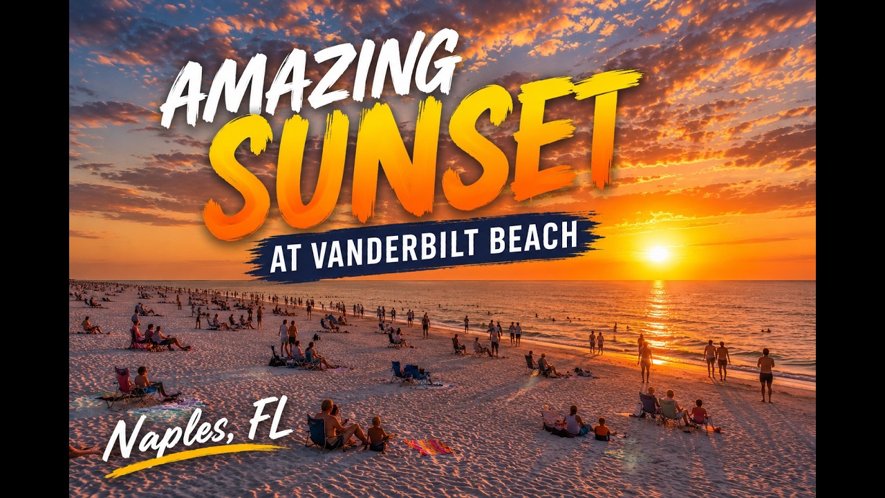 AMAZING Sunset at Vanderbilt Beach, Naples Florida 🌅