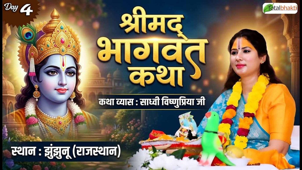 Vishesh : Shrimad Bhagwat Katha | Sadhvi Vishnu Priya Ji | Jhunjhunu (Rajasthan) | Day 4