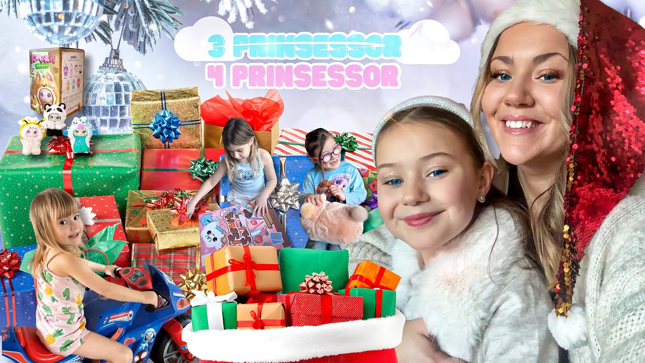 Julaftonsmorgon ÖPPNAR JULKLAPPAR🤸🏽‍♀️🎁🎅🏻 Missa inte DEL 2✨❄️ - 3prinsessor VLOGG 