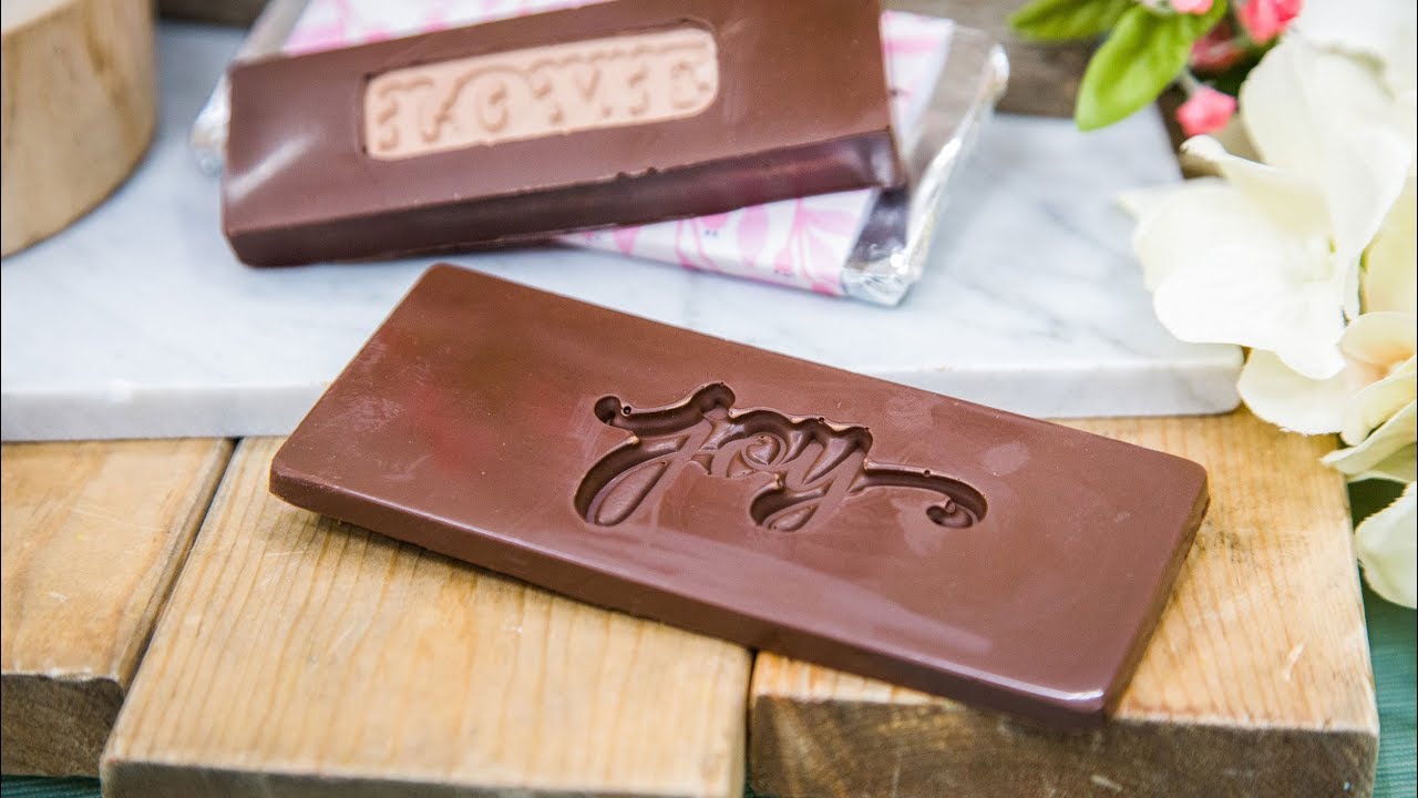 DIY Stamped Chocolate Bars - Home & Family