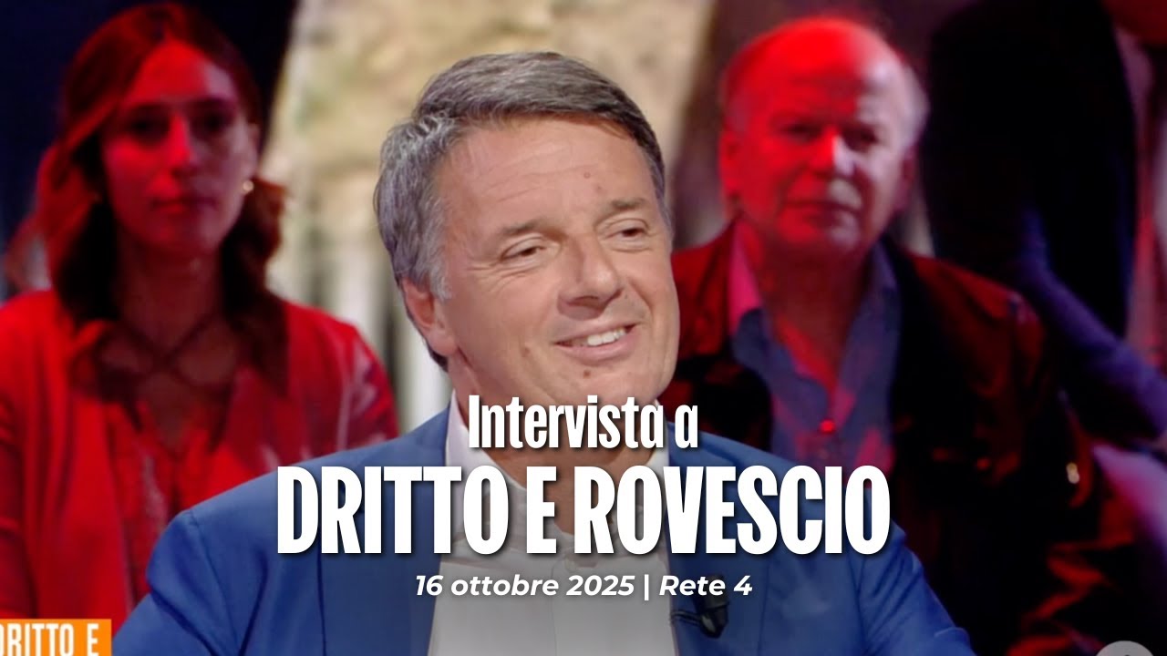 Matteo Renzi ospite a Dritto e Rovescio | 16/10/2025