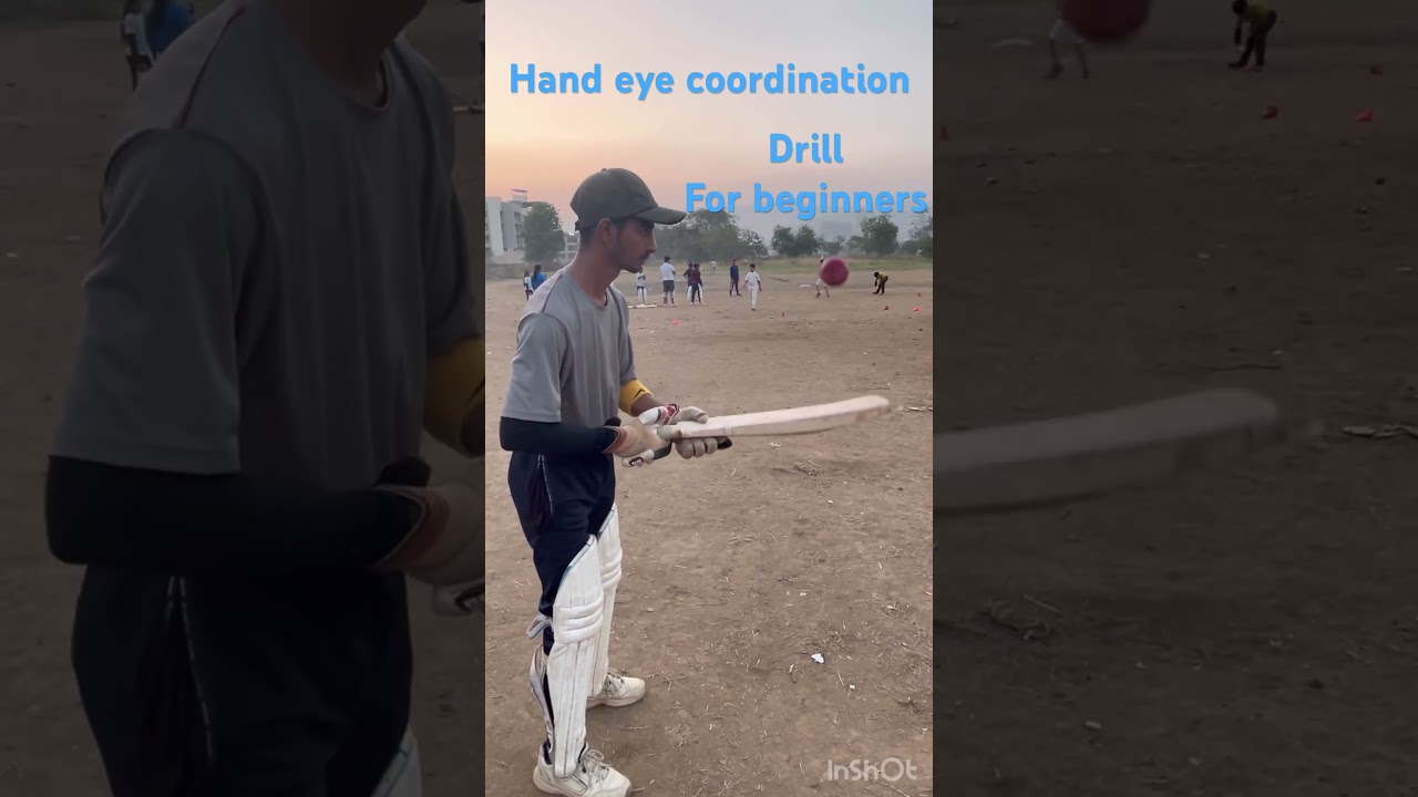 Hand eye coordination drill  for focus and bat middling   #cricket # #cricketlover #batting #drills