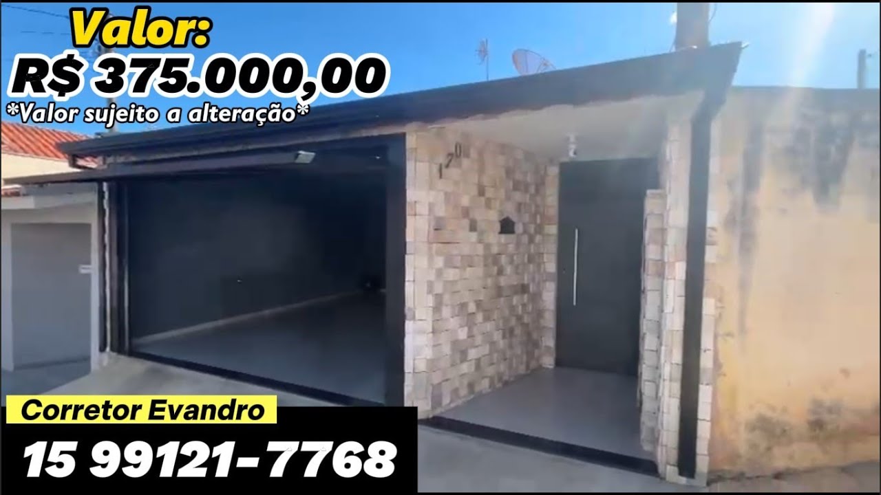 Casa l Venda l Residencial Alvorada l Interior l Tatuí/SP