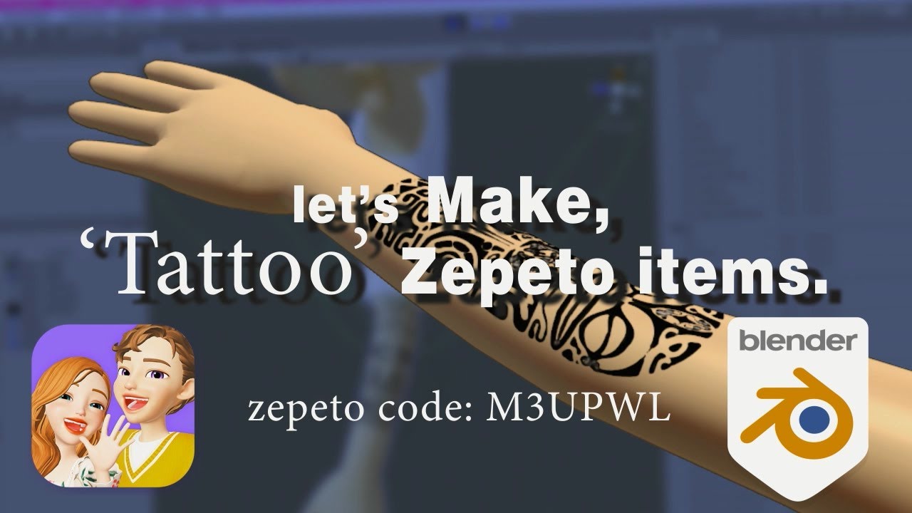 💰💰💰 제페토 '타투' 만들기 Let's make 'Tattoo' Zepeto items #zepeto #국비지원제페토 #제페토
