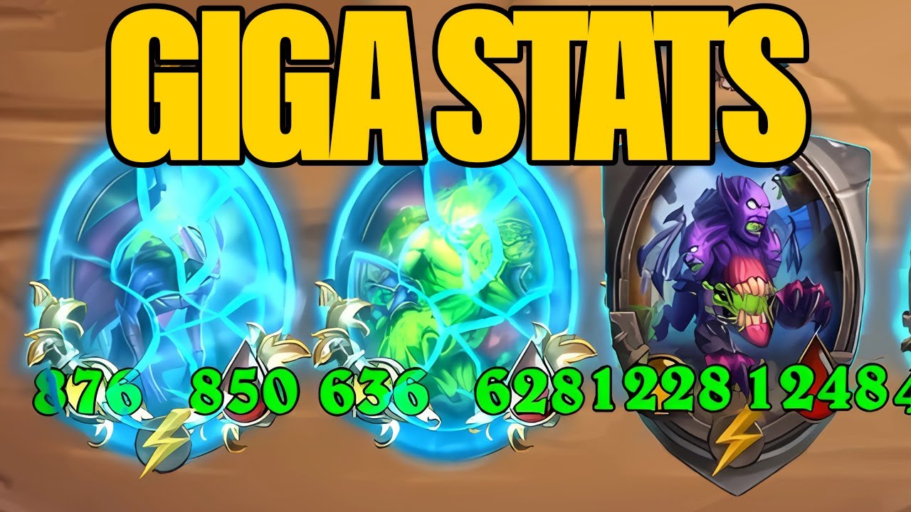 Giga Juicing Leads to Thousands of Stats | Dogdog Hearthstone Battlegrounds